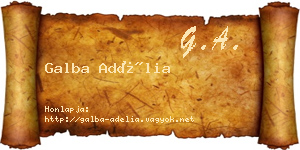 Galba Adélia névjegykártya